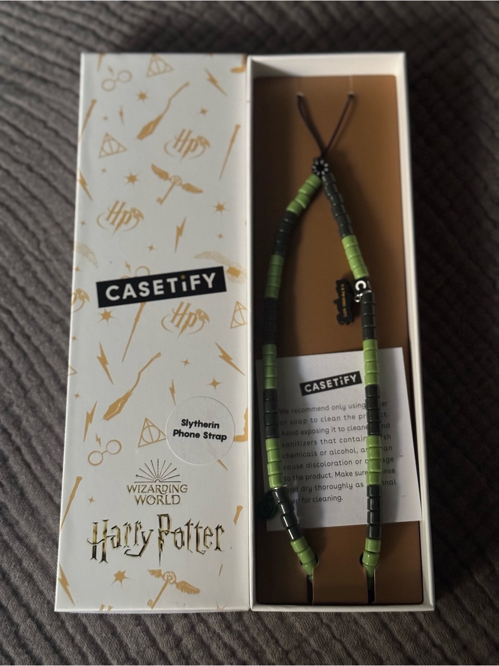 Casetify Harry Potter Slytherin phone charm